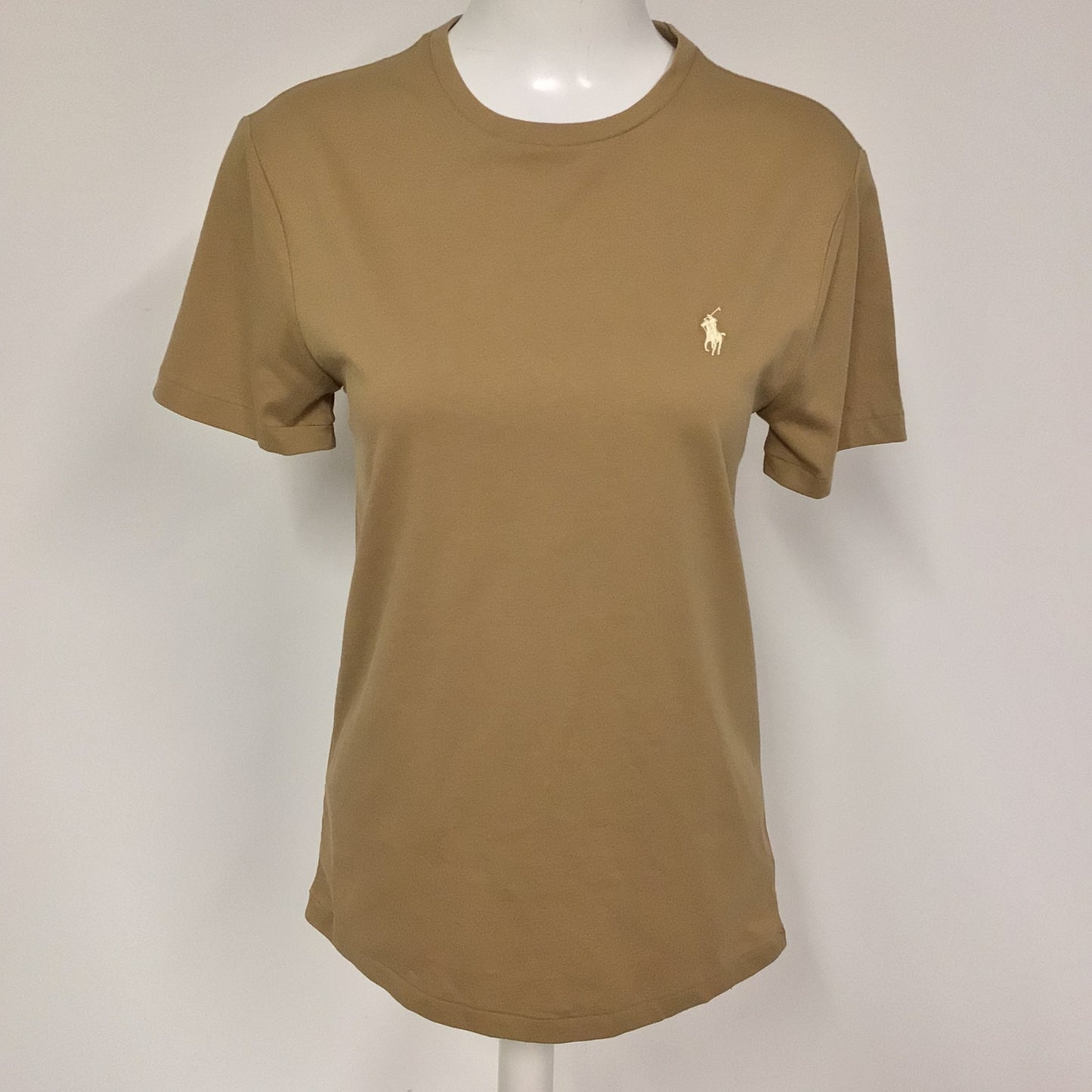 BNWT Polo Ralph Lauren Tan Brown Slim Fit T Shirt Size S