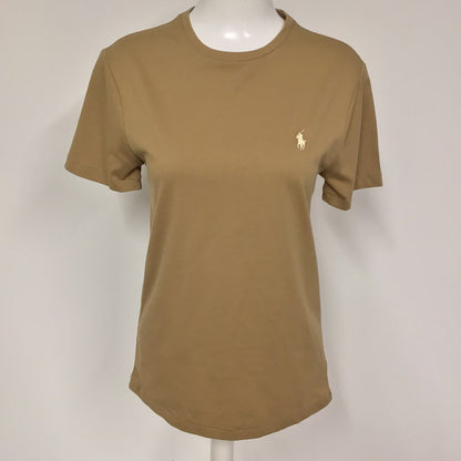 BNWT Polo Ralph Lauren Tan Brown Slim Fit T Shirt Size S