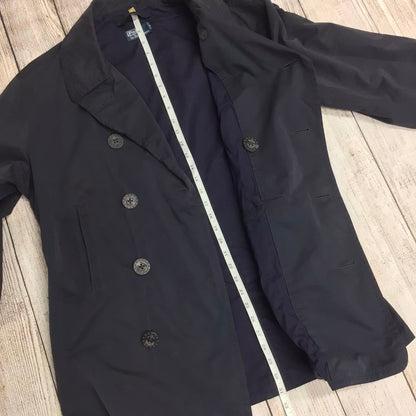 Polo Ralph Lauren Navy Blue Mac Trench Coat Size L