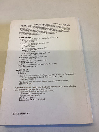 Peoples and Settlement In North-West Ross Editor John R Baldwin