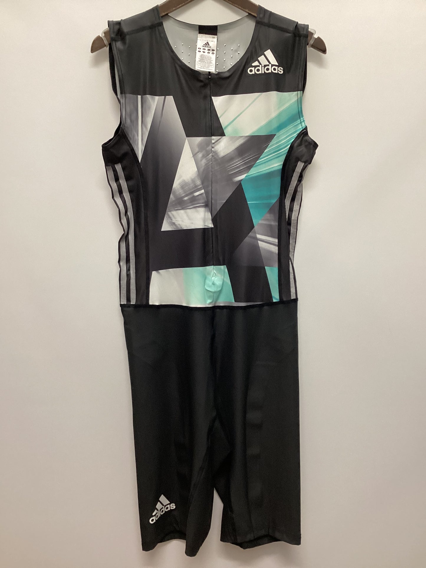 BNWT Adidas Thriatlon Performance Suit Black and Aqua Size L