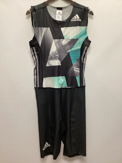 BNWT Adidas Thriatlon Performance Suit Black and Aqua Size L