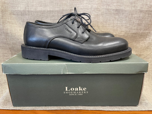 Loake New in Box Black Leather Lace Up Shoes UK 8.5