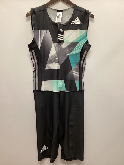 BNWT Adidas Thriatlon Performance Suit Black and Aqua Size L