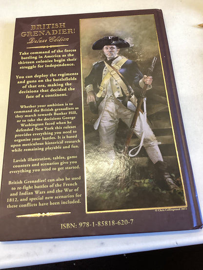 British Grenadier Deluxe Edition Wargaming The Wars for America 1775 - 1783 Wargame Rules With Playsheet By Eclaireur