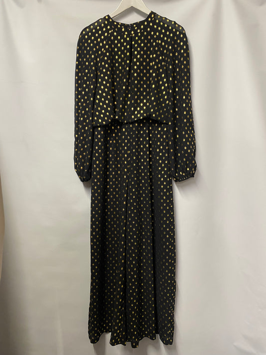 Never Fully Dressed Black and Gold Polka Dot Jumpsuit 12