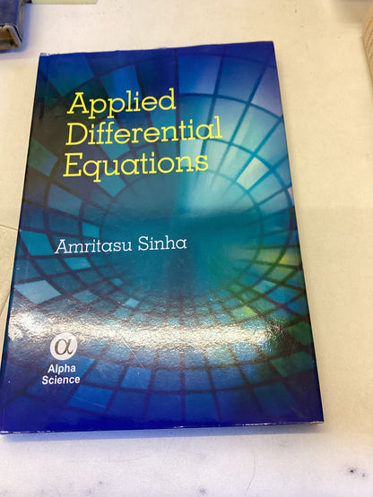 Applied Differential Equations Amritasu Sinha
