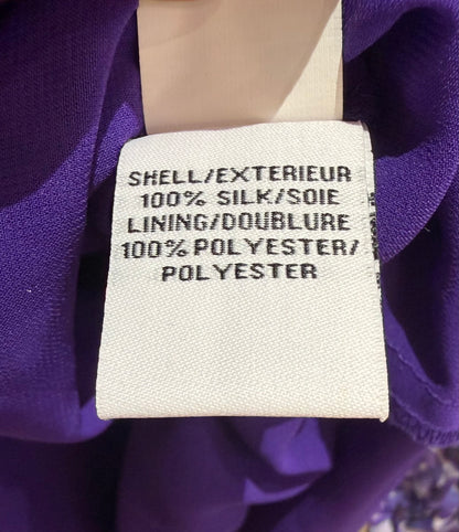 Diane Von Furstenberg Purple Silk Blouse Dress, Size 10
