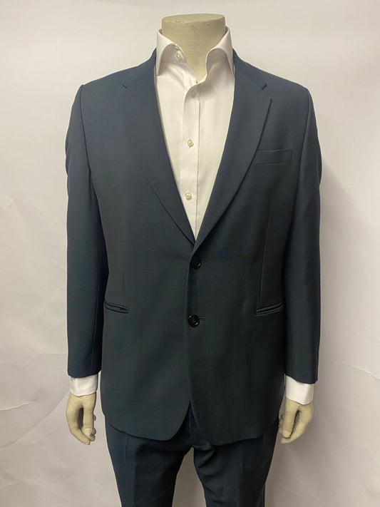Paul Smith Deep Teal Wool and Mohair Suit 36/44