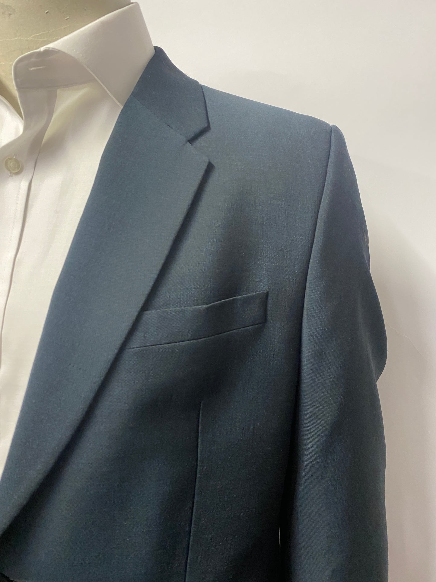 Paul Smith Deep Teal Wool and Mohair Suit 36/44