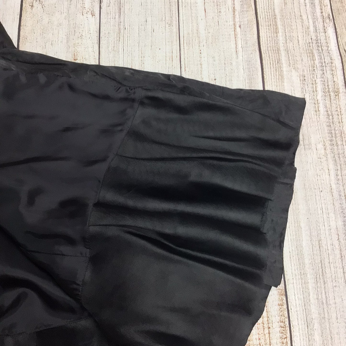 Eileen Fisher Black Silk & Cotton Blend Coat Size M