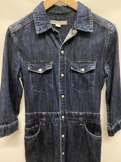 AllSaints Polly Blue Denim Dress Size 4