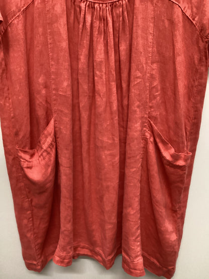 Carina Ricci 100% Linen Made in Italy Coral Dress Size XL