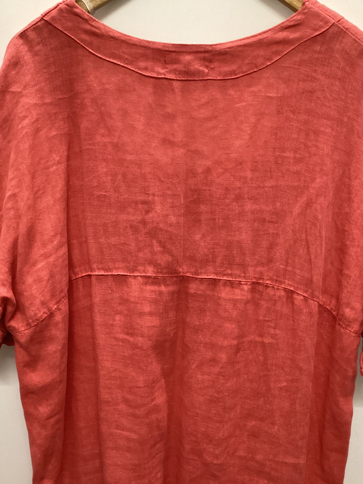 Carina Ricci 100% Linen Made in Italy Coral Dress Size XL