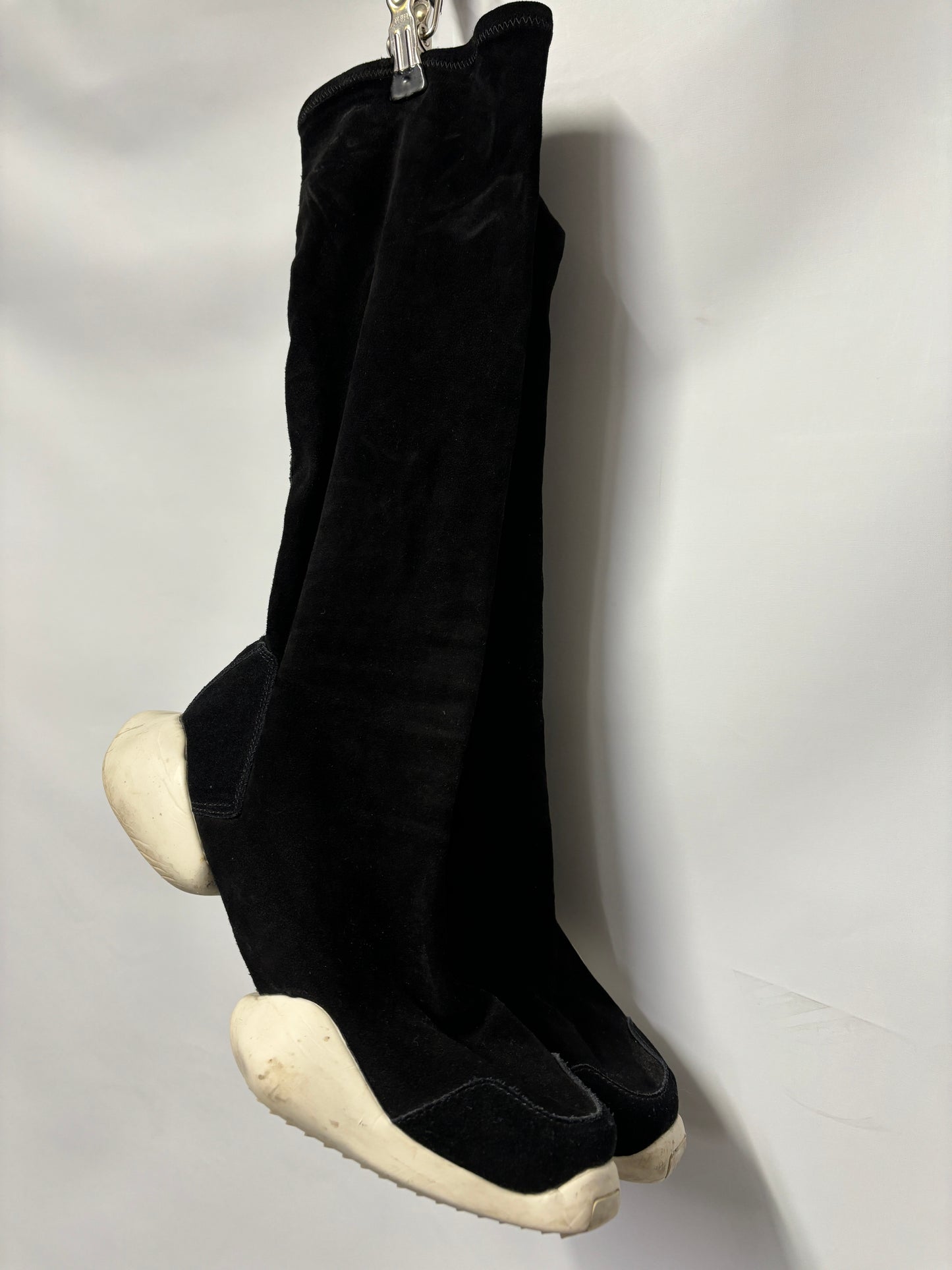 Rick Owens x Adidas Black Suede Sock Boots 6