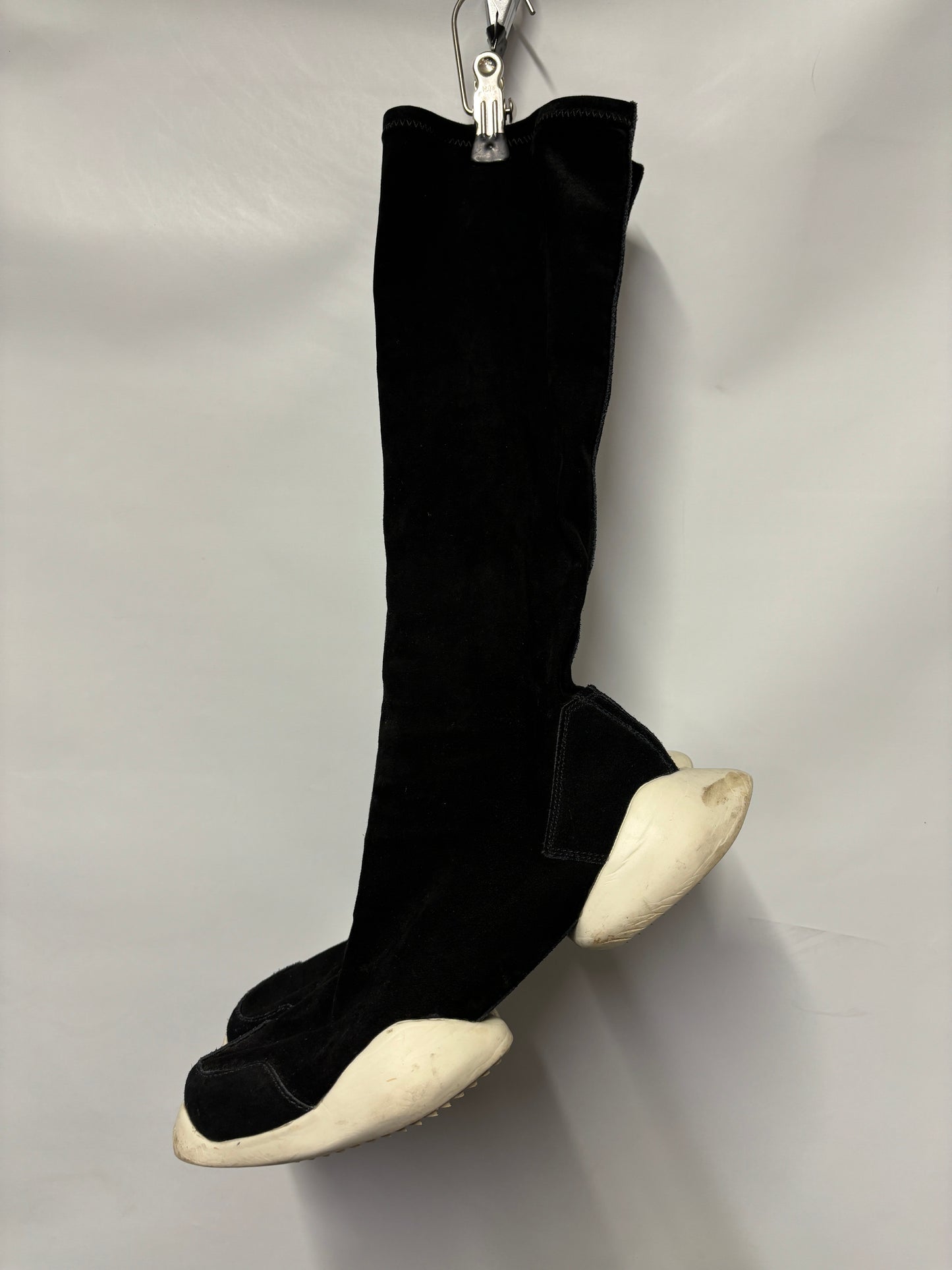 Rick Owens x Adidas Black Suede Sock Boots 6