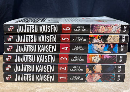 Jujutsu Kaisen Vol 1,2,3,4,5,6 by Gege Akutami