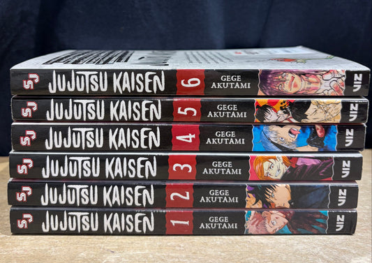 Jujutsu Kaisen Vol 1,2,3,4,5,6 by Gege Akutami