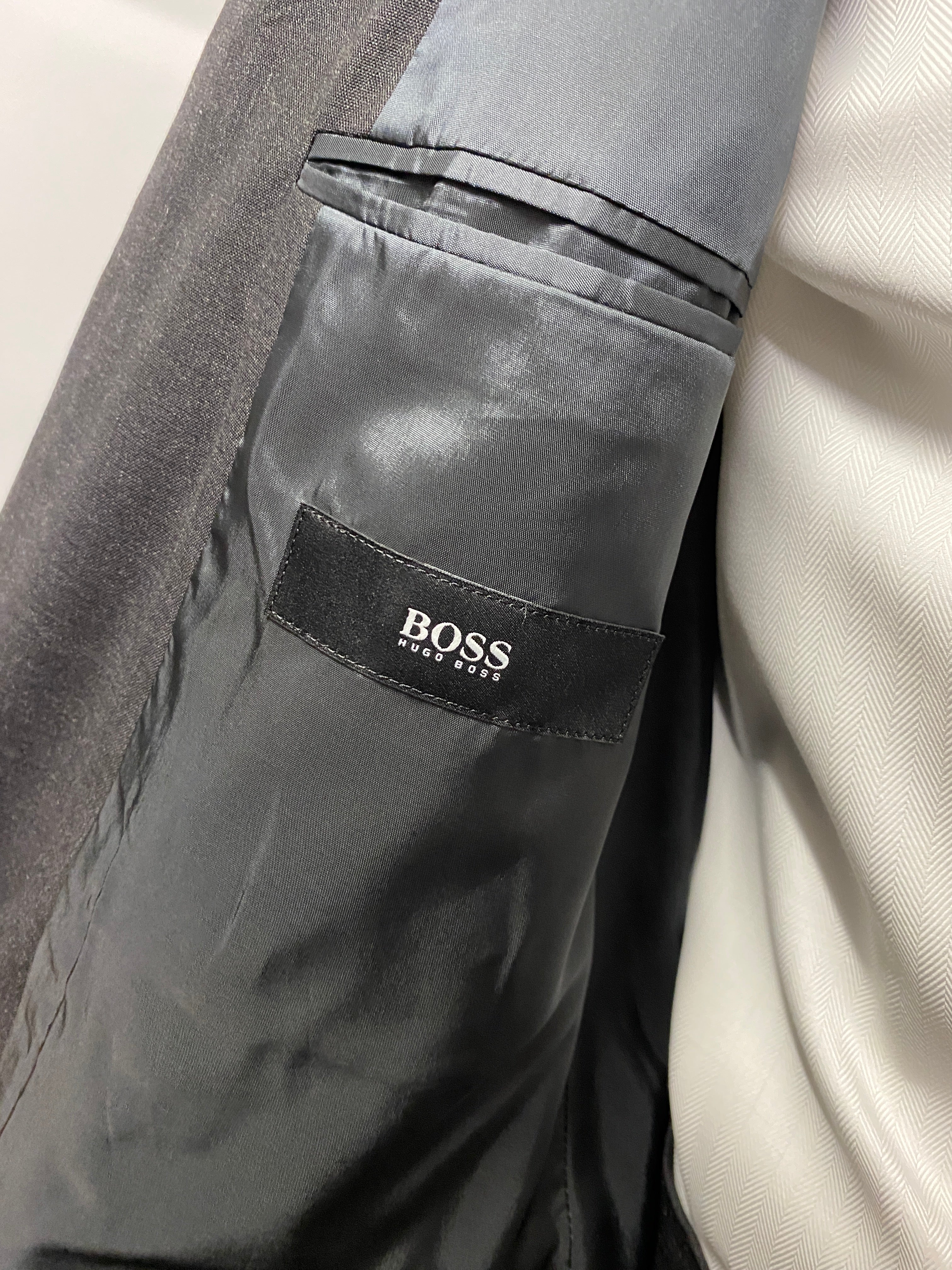 Hugo Boss Grey Angelico Palmer Jacket and Trouser Wool Suit L/XL