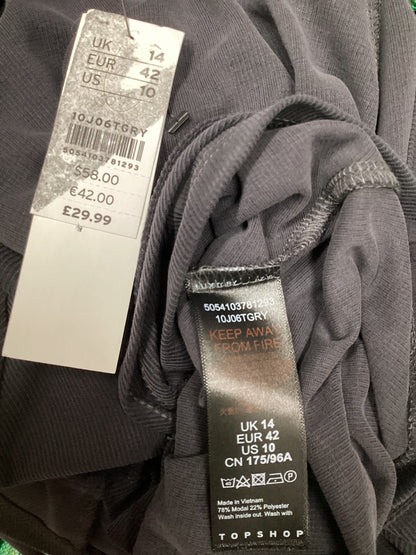 BNWT Topshop Grey Strings Dress Size 14