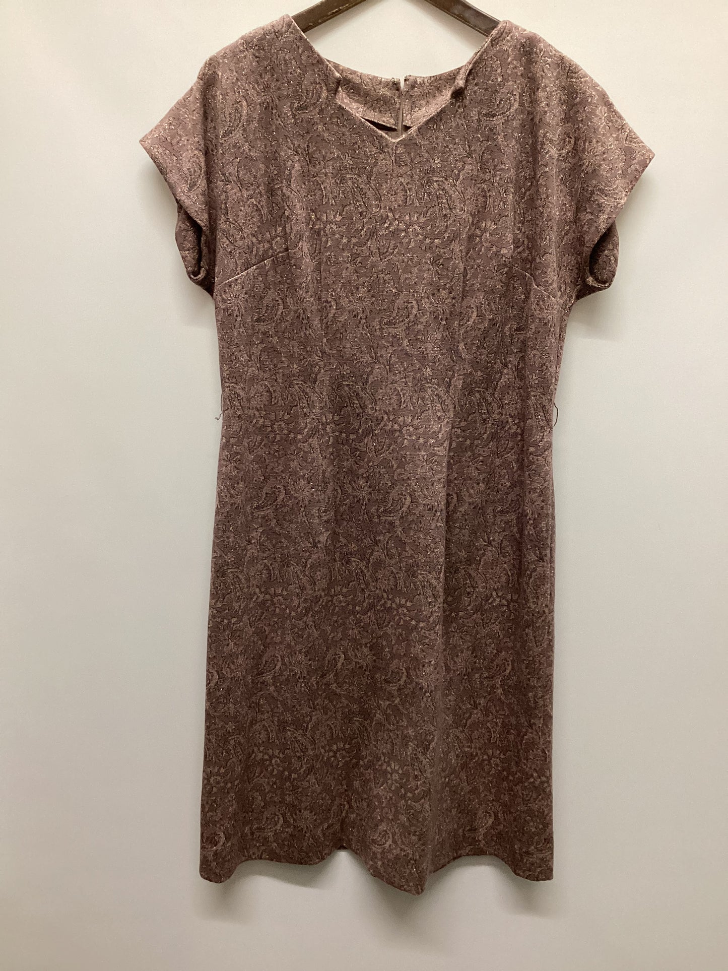 Vintage Sparkly Paisley Dress Size L