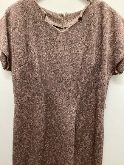 Vintage Sparkly Paisley Dress Size L