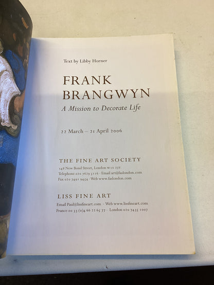 A Mission To Decorate Life Frank Brangwyn
