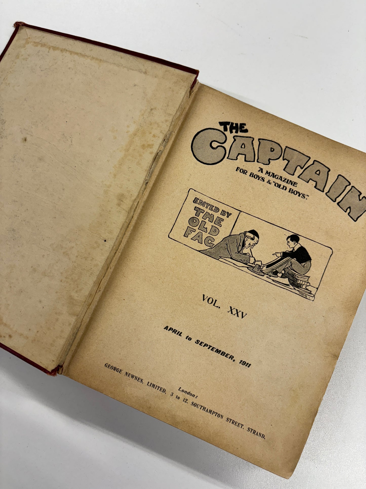 The Captain A Magazine for Boys and Old Boys Vol XXV April to Sept 1911, Geo. Newnes Limited, 1911