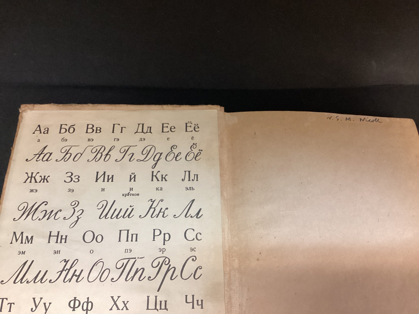Vintage 1955 Russian Grammar Reference Book