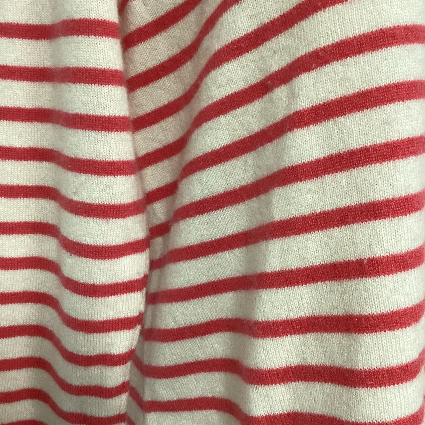 Keir J Red Stripe 100% Cashmere Jumper Size M