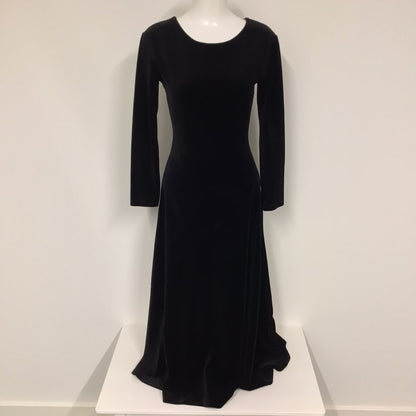 Jigsaw Black Long Velvet Dress Size S (2 on label)