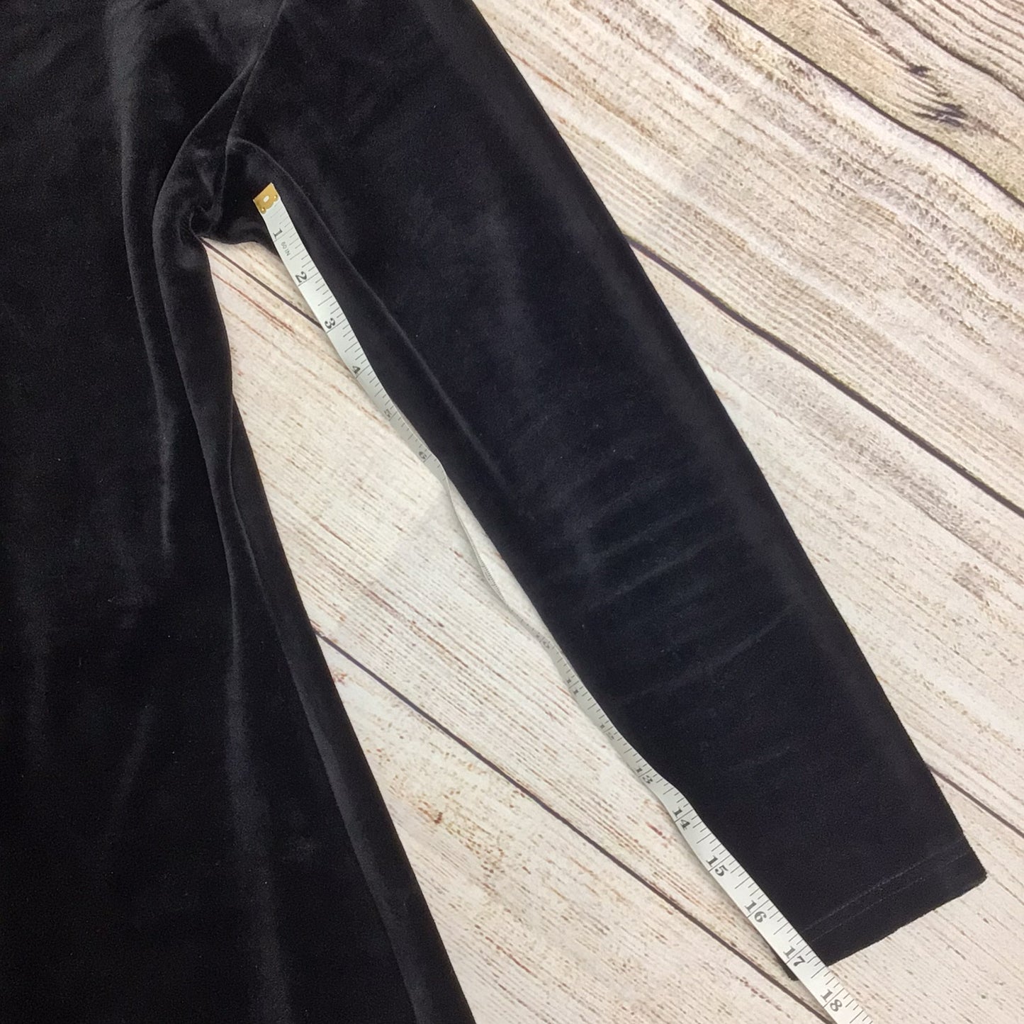 Jigsaw Black Long Velvet Dress Size S (2 on label)