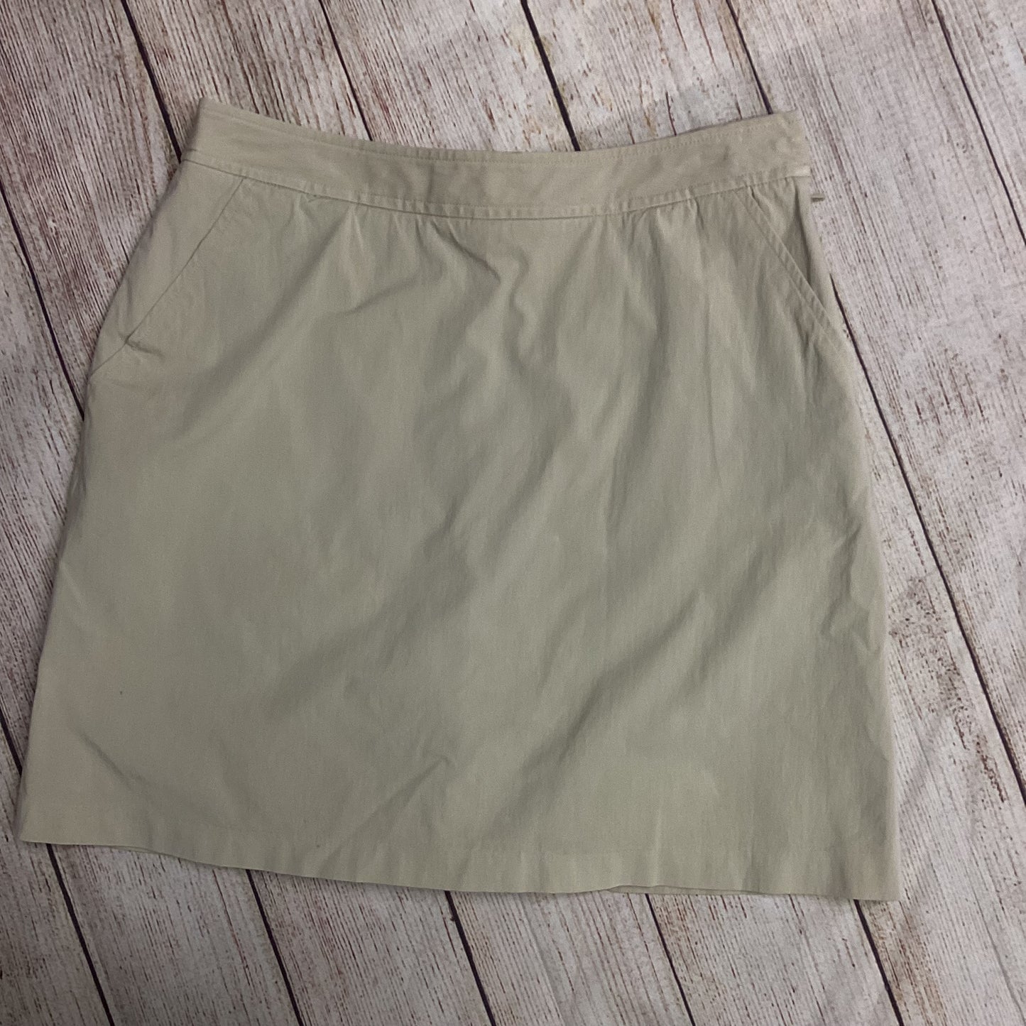 Fairway & Greene Cream Cotton Skorts W/ Pockets Size 8