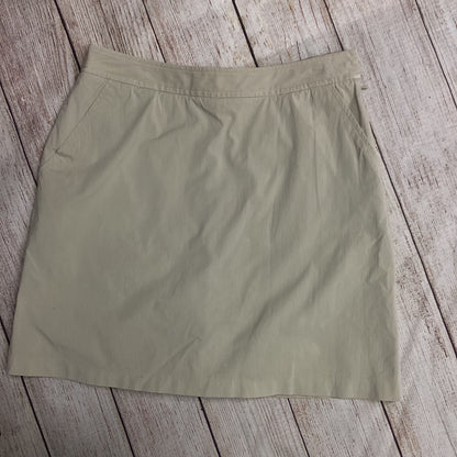 Fairway & Greene Cream Cotton Skorts W/ Pockets Size 8