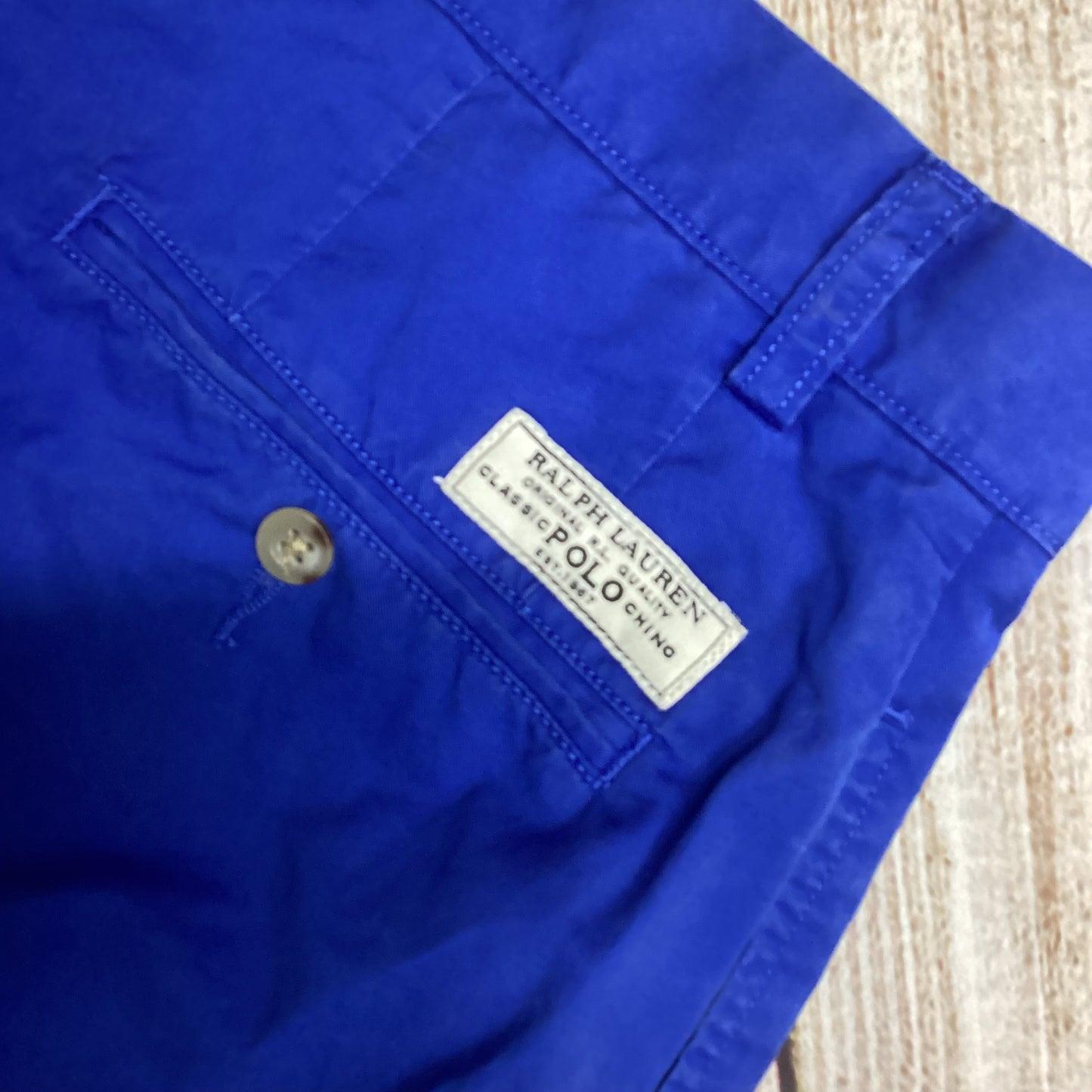 Ralph Lauren Polo Blue Cotton Chinos W32 L32