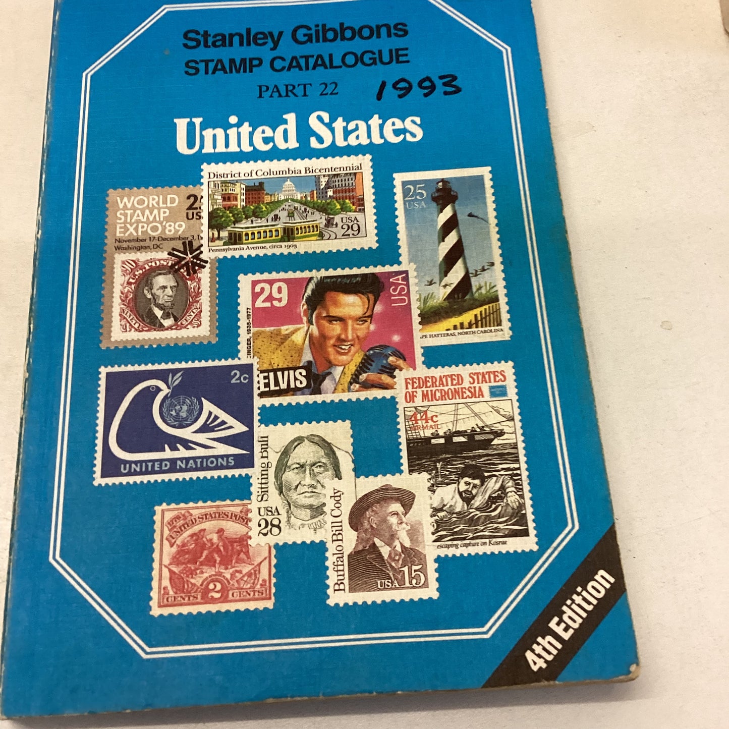 Stanley Gibbons Stamp collection Part 22 1993 United States 4th Edition
