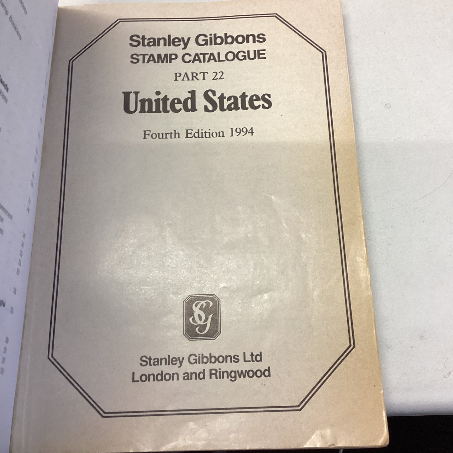 Stanley Gibbons Stamp collection Part 22 1993 United States 4th Edition