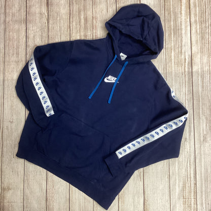 Nike Blue Cotton Hoody Jogger Set Size L