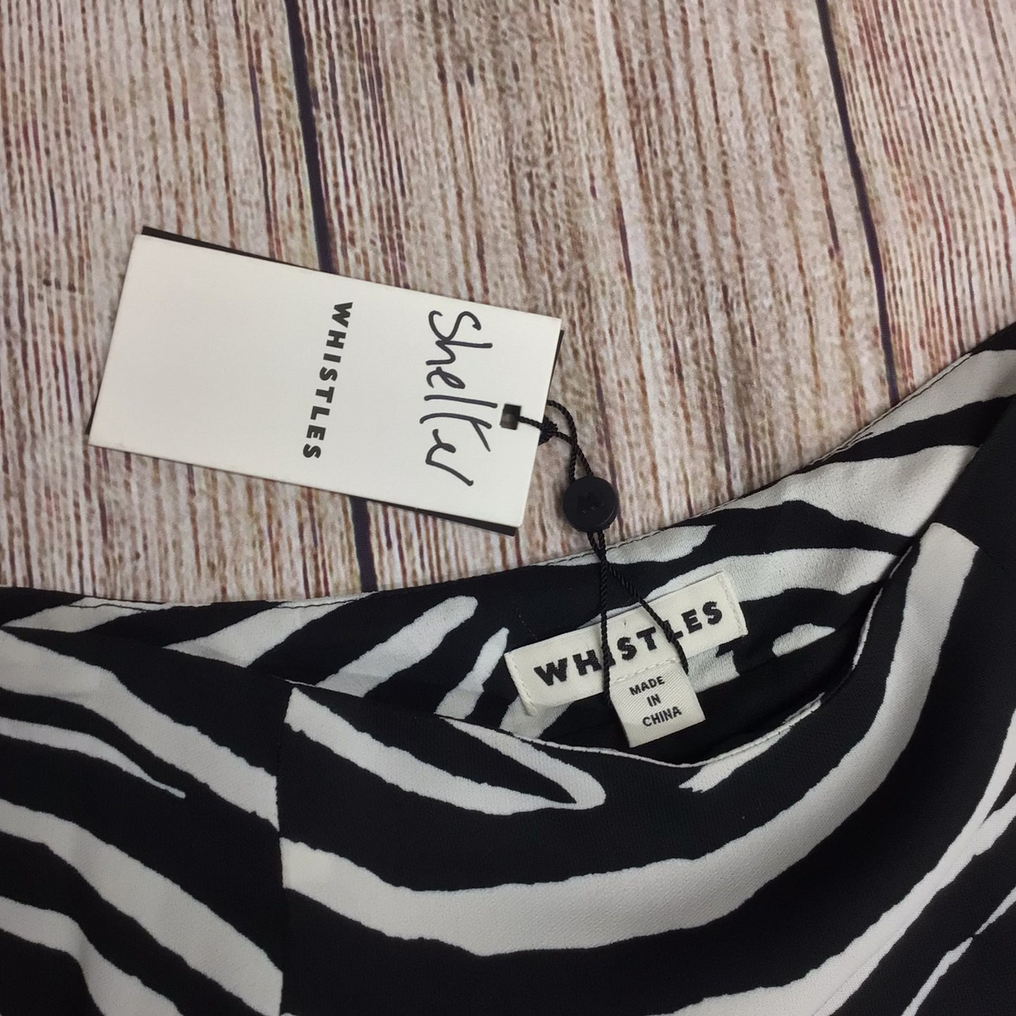 BNWT Whistles Black & White Zebra Print RRP £119 Size 6