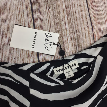 BNWT Whistles Black & White Zebra Print Size 6