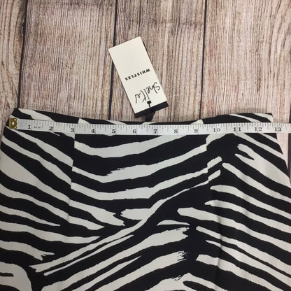 BNWT Whistles Black & White Zebra Print Size 6