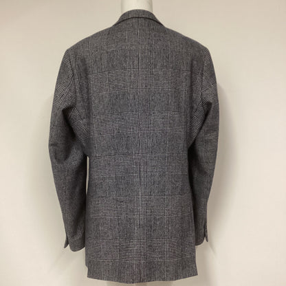 Dobell Grey Checked Wool Blazer Size 40R