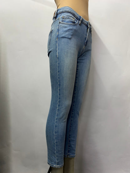 Sezane Light Blue Wash Skinny Jeans 24