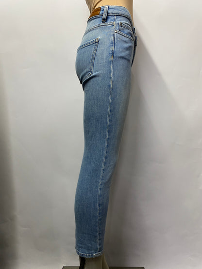 Sezane Light Blue Wash Skinny Jeans 24