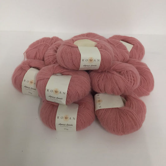 Rowan Alpaca Classic Yarn, 13 x 25g balls, 00128 Salmon Pink