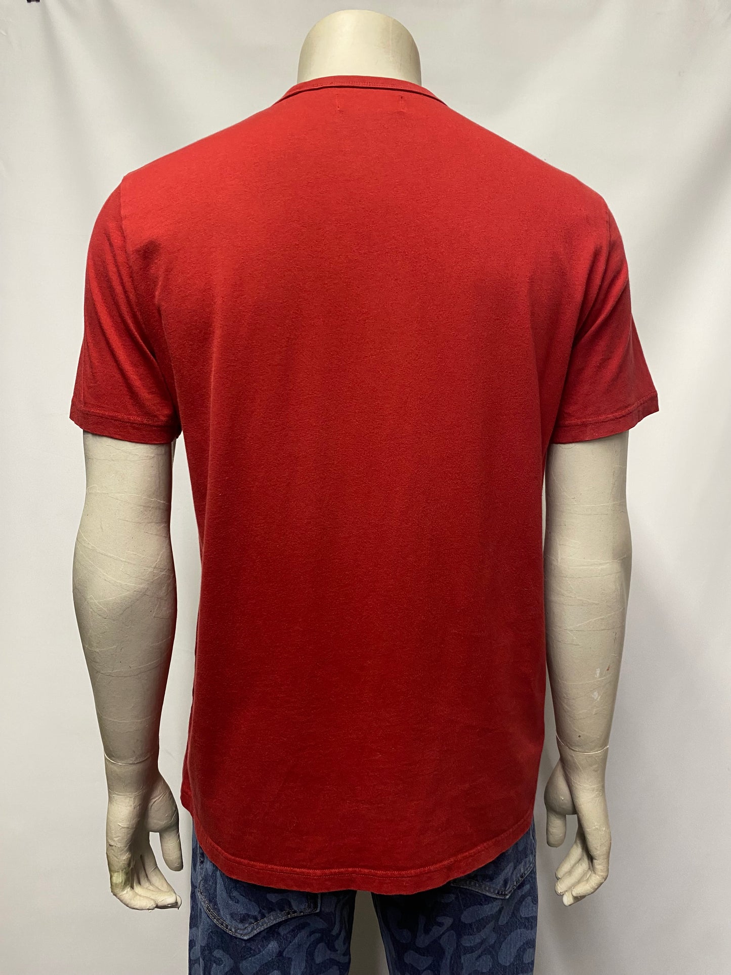 Fred Perry Red Cotton Logo T-shirt Large