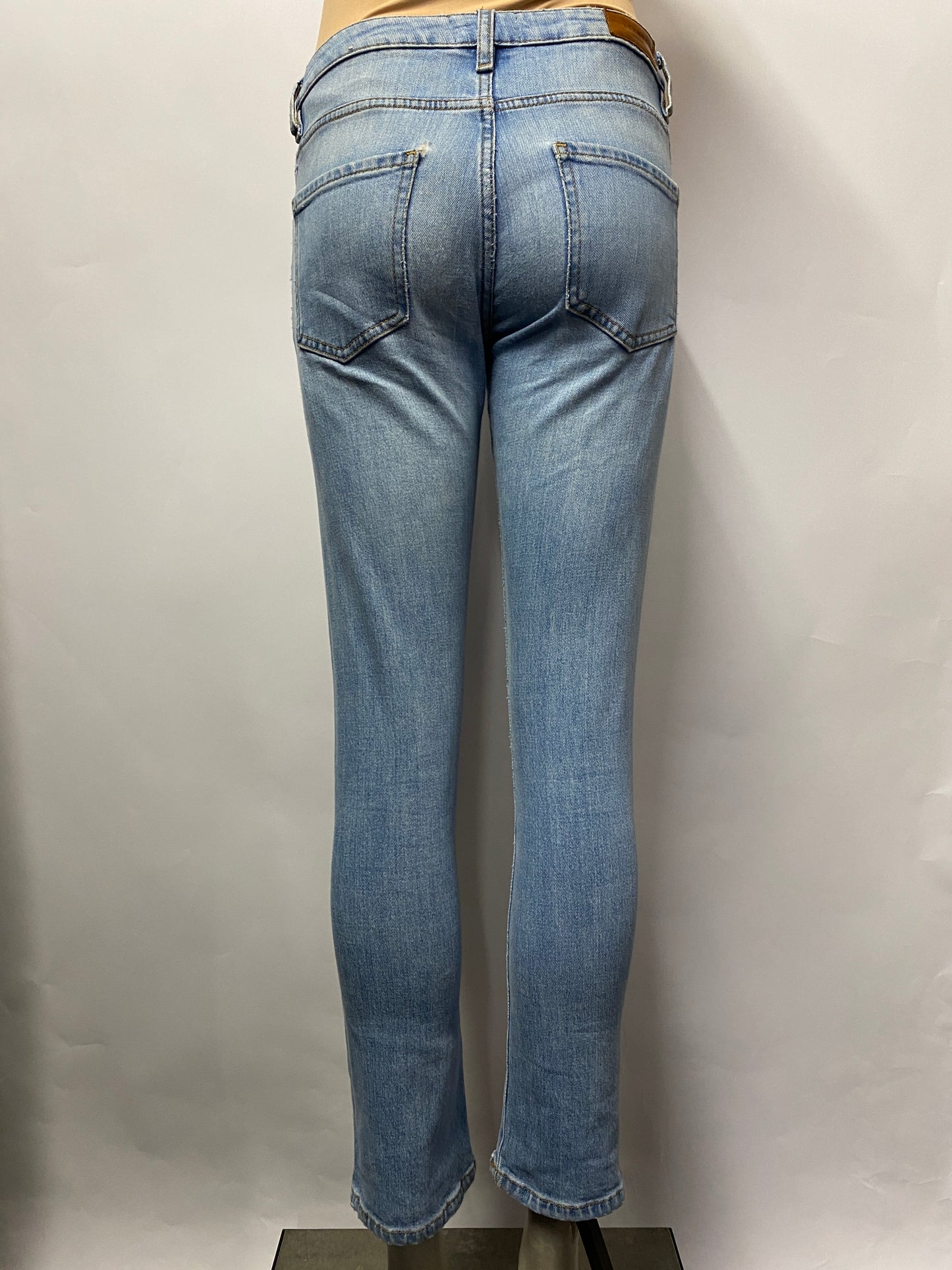 Sezane Light Blue Wash Skinny Jeans 24