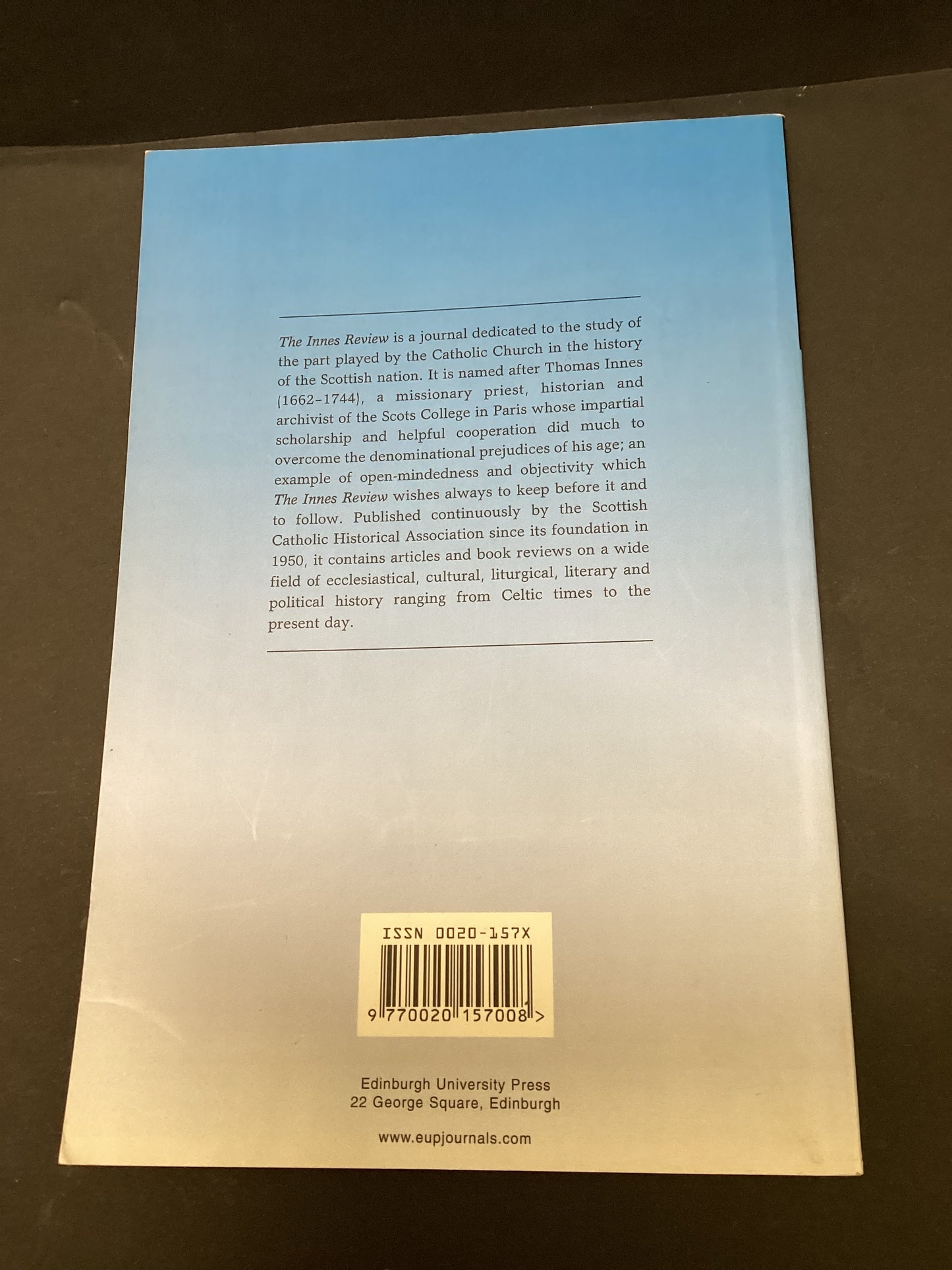 Innes Review – Volume 63, Issue 1