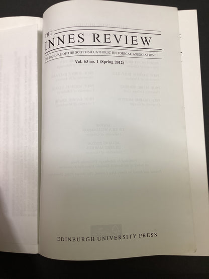 Innes Review – Volume 63, Issue 1