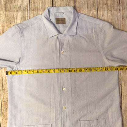 Unfeigned Light Blue Stripe Short Sleeve Shirt Size M